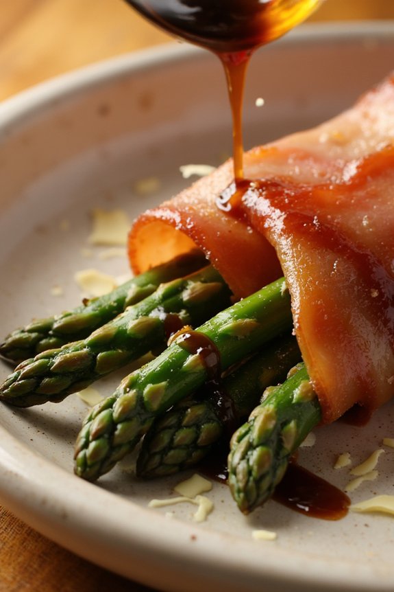 prosciutto asparagus wrapped delight