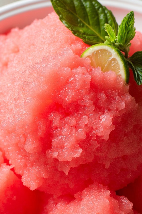 refreshing frozen watermelon dessert