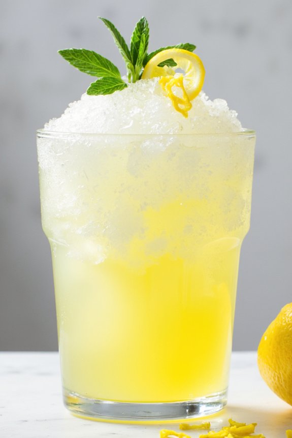 refreshing lemon frozen dessert