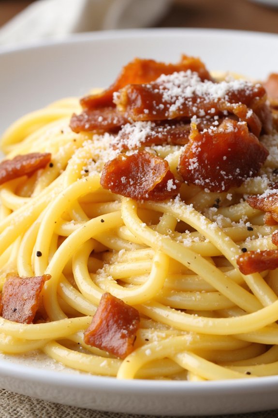 rich creamy italian carbonara