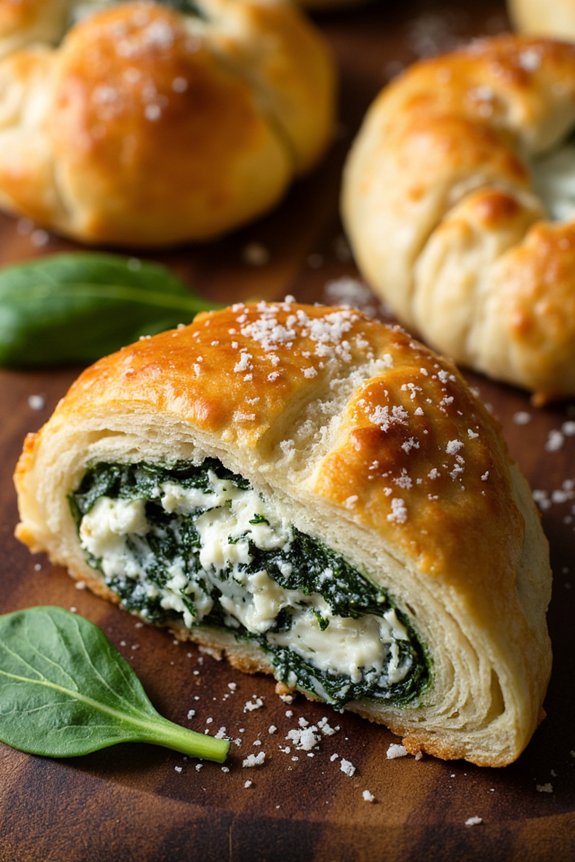 ricotta spinach pastry appetizer