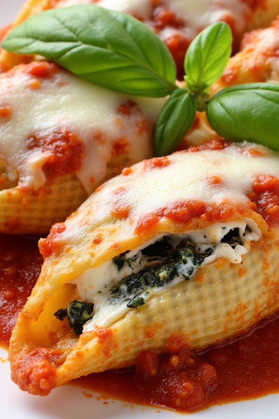 ricotta spinach stuffed shells