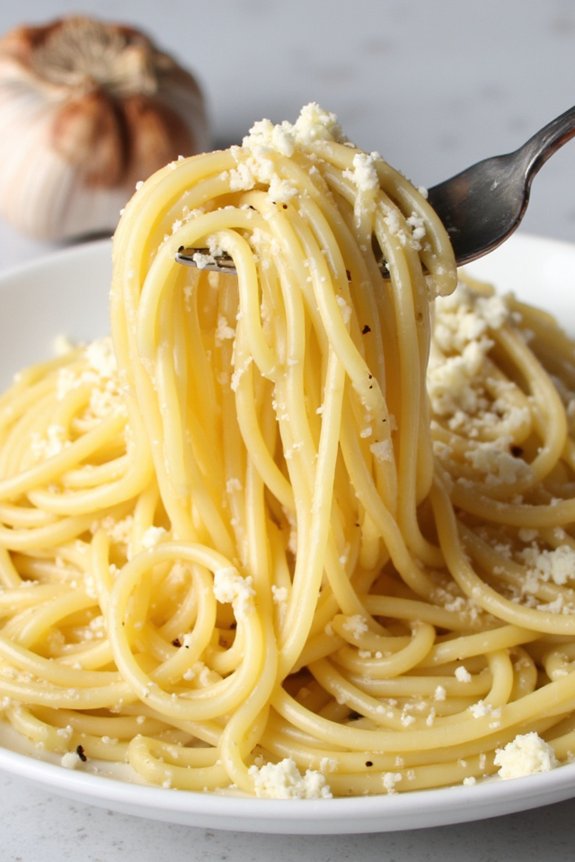 roasted garlic spaghetti delight
