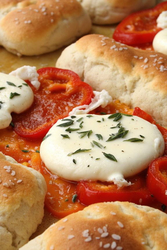 roasted red pepper focaccia