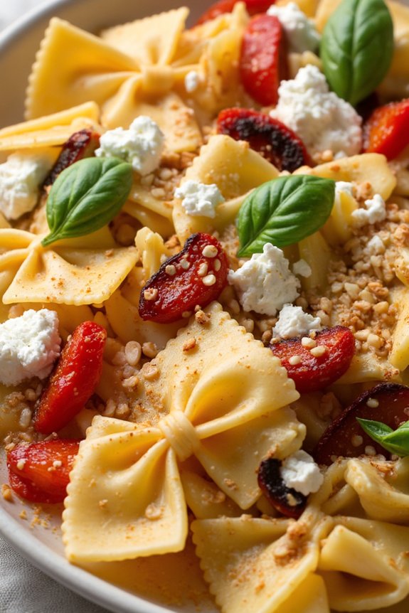 roasted red pepper pasta delight