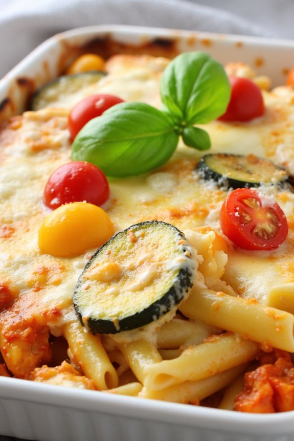 roasted vegetable pasta casserole