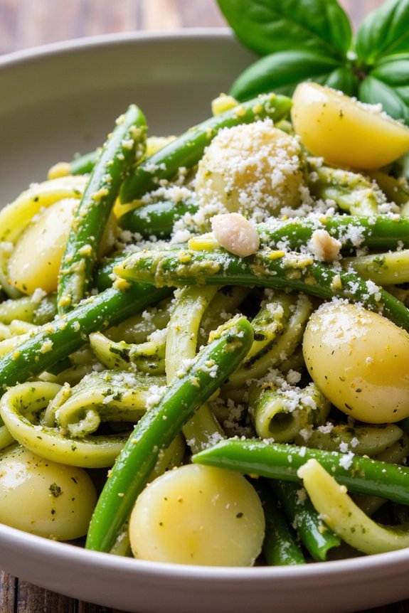 rustic italian basil pasta