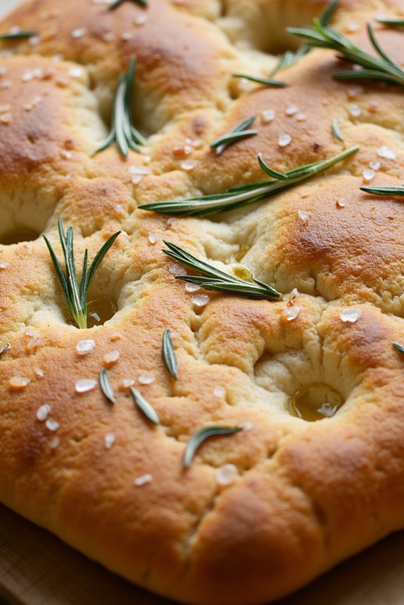 rustic italian rosemary focaccia