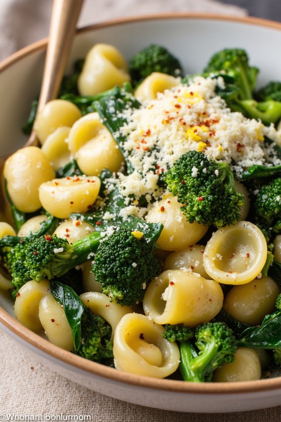 rustic pasta with broccoli rabe
