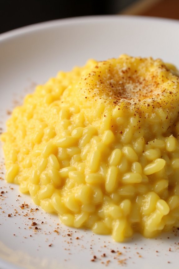 saffron infused creamy risotto