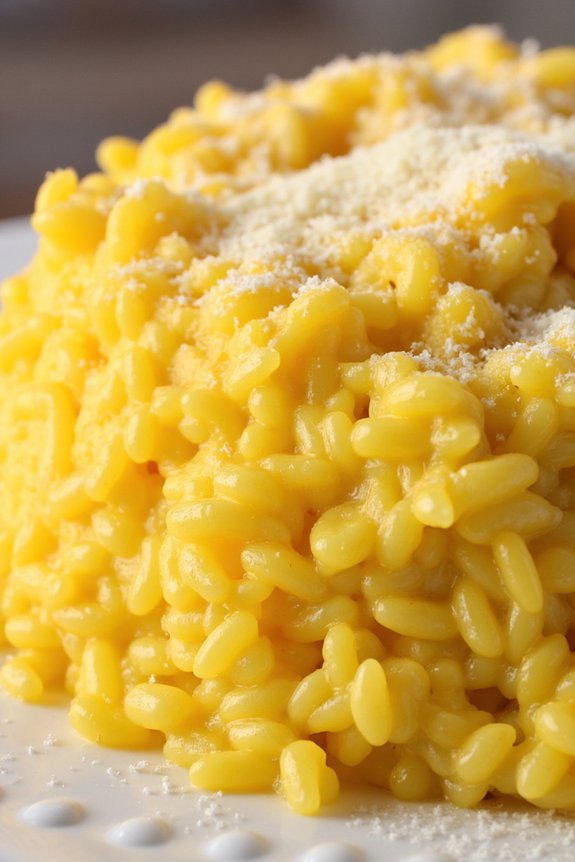 saffron infused creamy risotto