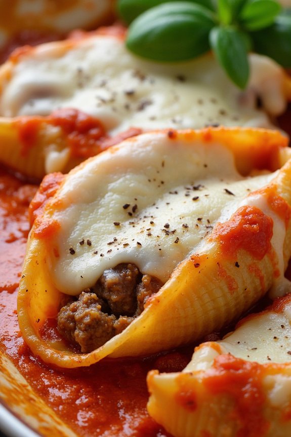 sausage and cheese stuffed shells