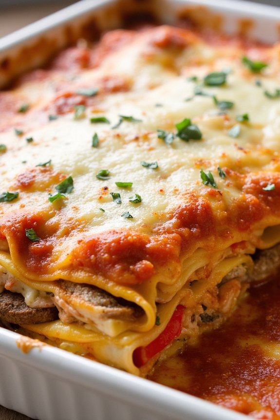 sausage and pepper lasagna
