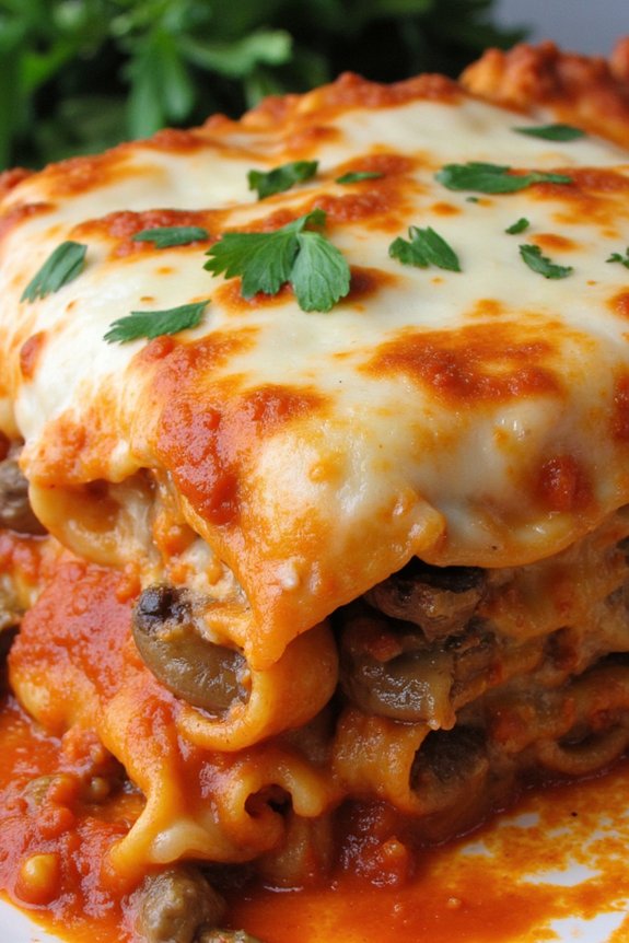 sausage mushroom lasagna recipe