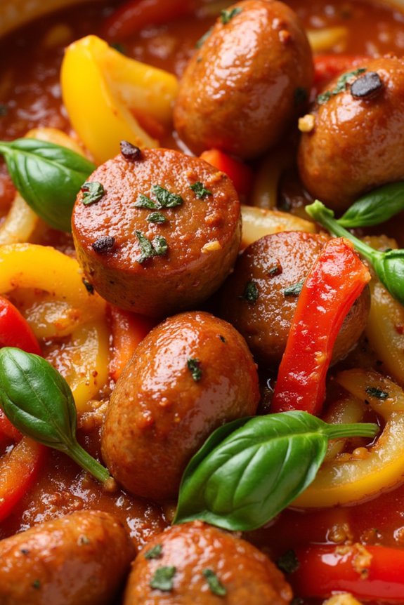 sausage peppers simmered comfort