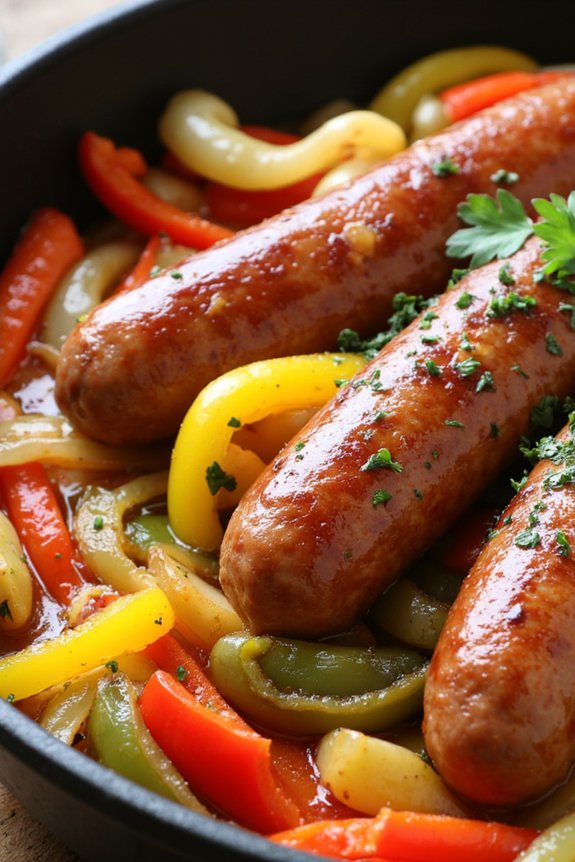 sausages peppers italian comfort dish