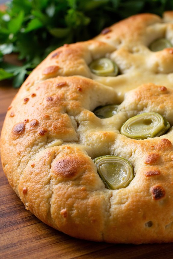savory artichoke parmesan flatbread