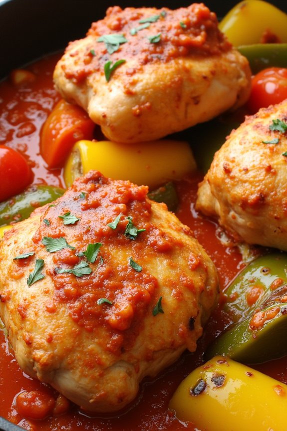 savory braised chicken dish