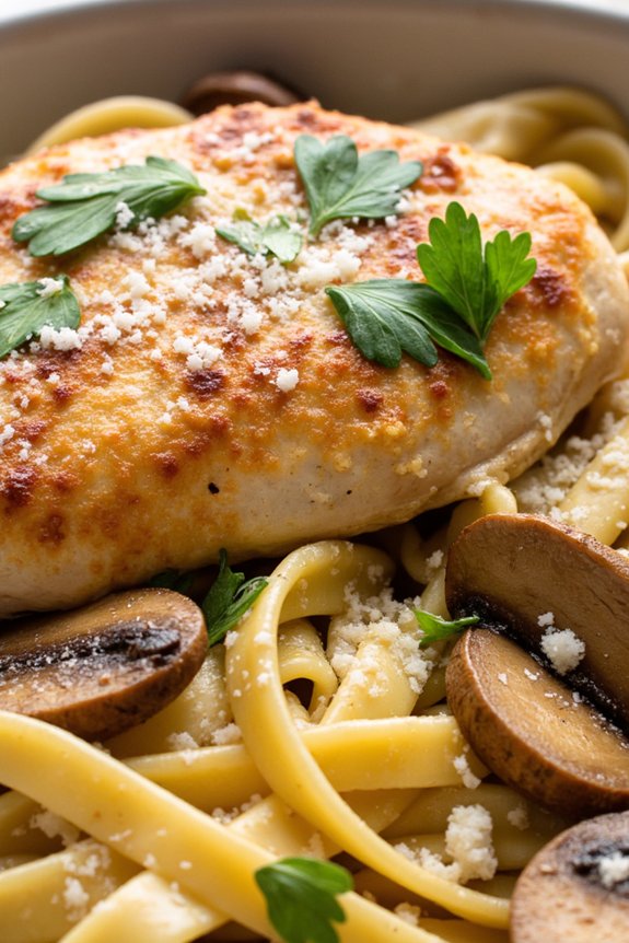 savory chicken marsala pasta