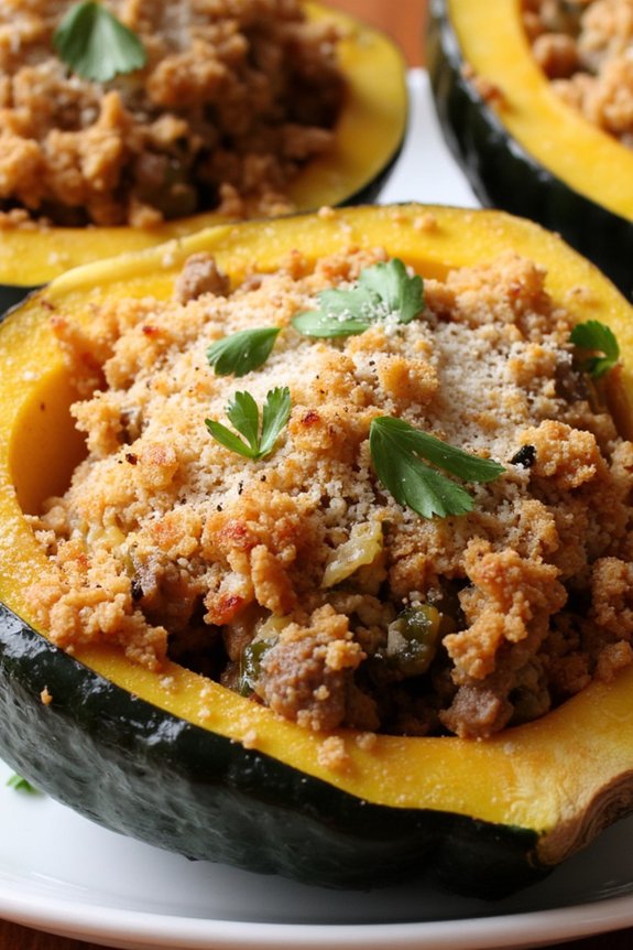savory stuffed acorn squash