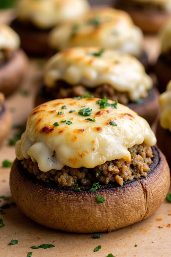 savory stuffed mushrooms appetizer