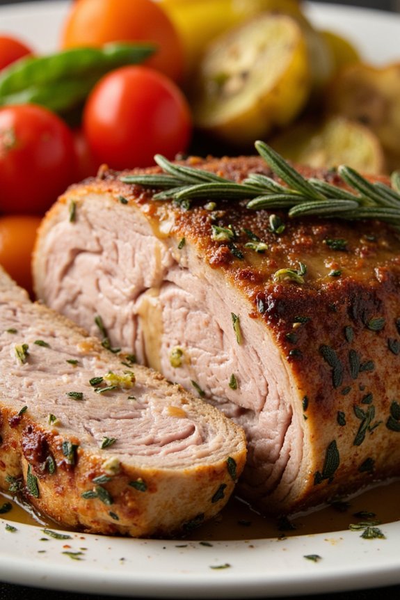 savory tuscan style pork loin