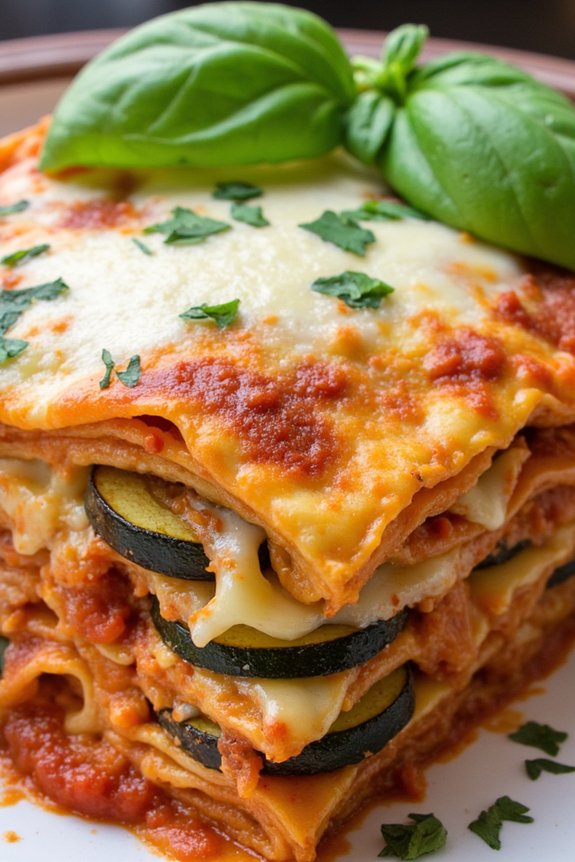 savory zucchini lasagna recipe