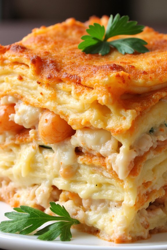 seafood lasagna with shrimp