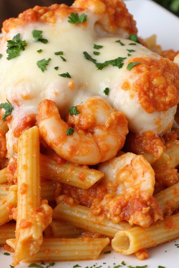 seafood pasta baked delight
