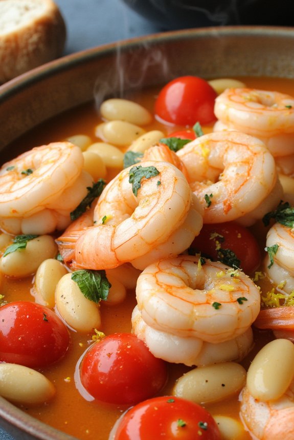 shrimp beans simple recipe