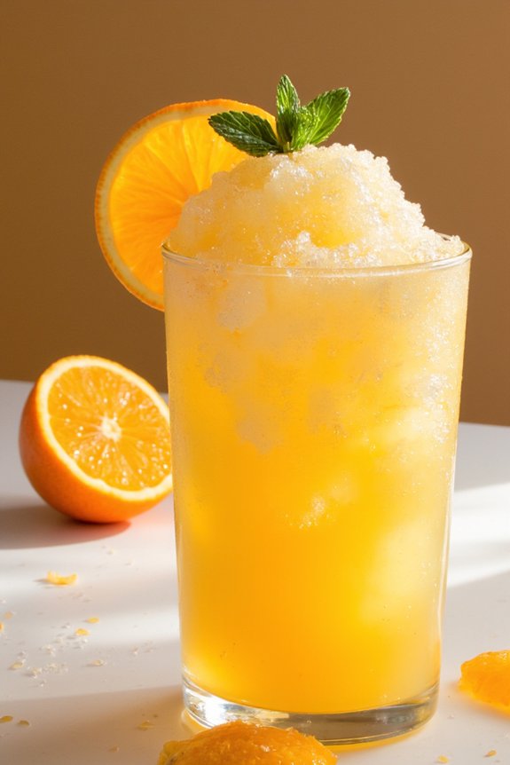 sicilian orange granita delight