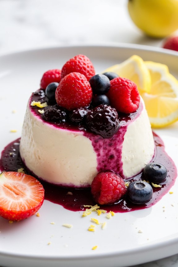 silky smooth berry dessert