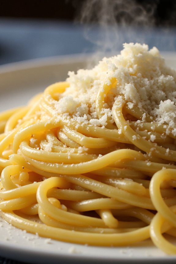 simple creamy peppery pasta