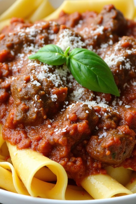 slow cooked beef pasta delight