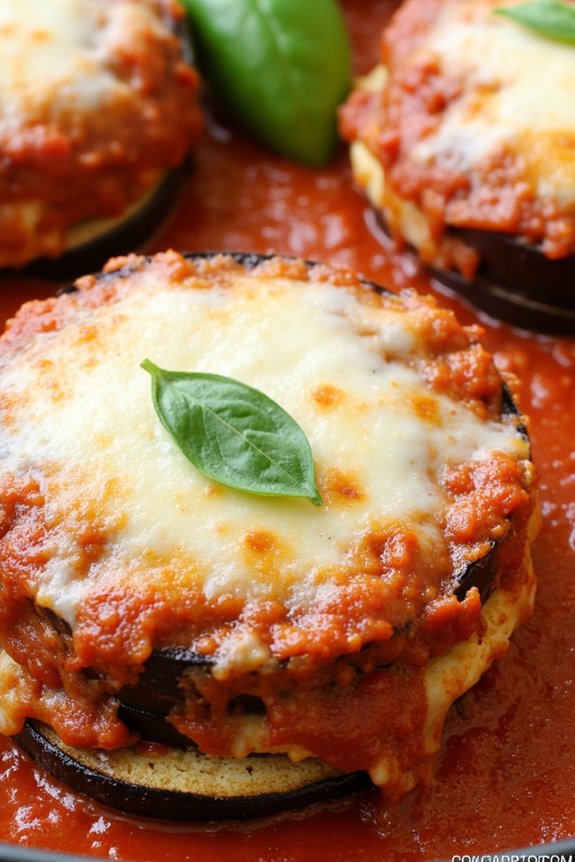 slow cooked cheesy eggplant goodness