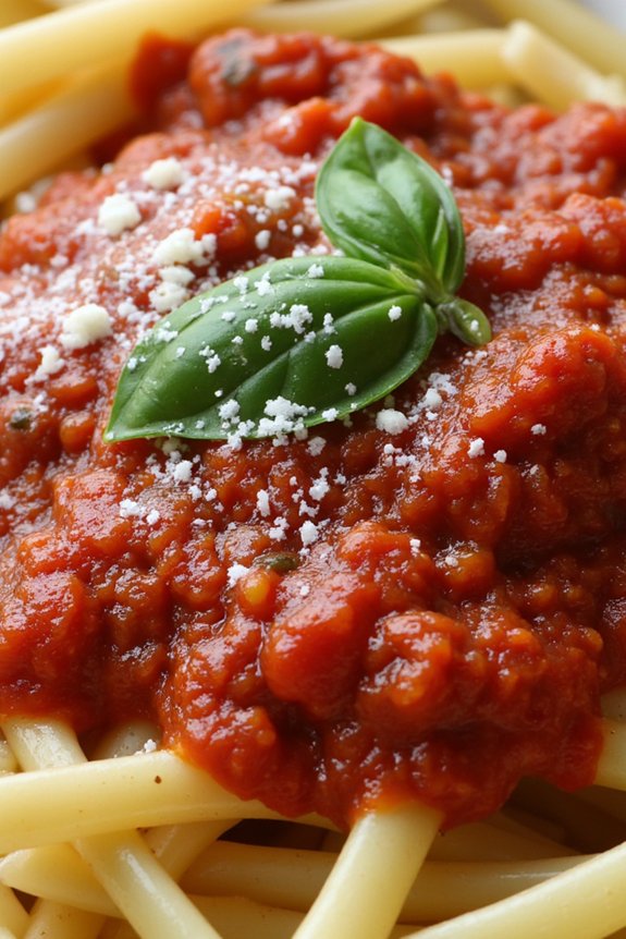 slow cooked italian tomato sauce
