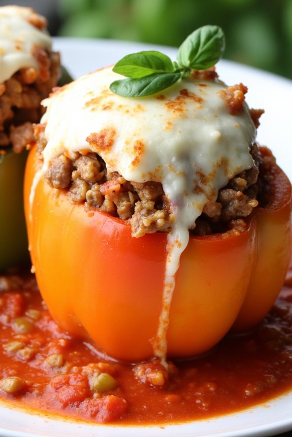 slow cooker stuffed peppers