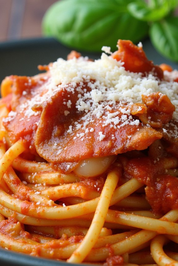 smoky amatriciana pasta delight