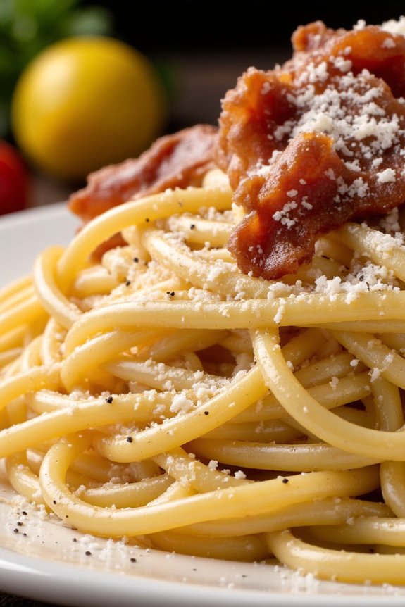 smoky pancetta carbonara delight