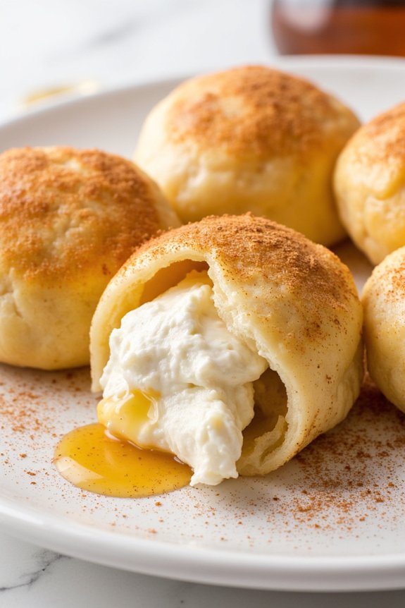 soft ricotta cinnamon dumplings