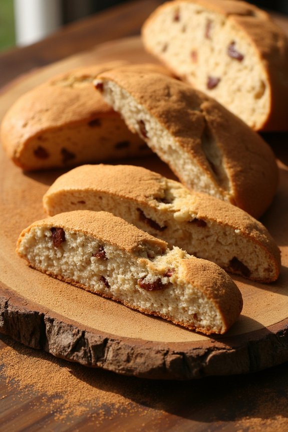 spiced apple hazelnut biscotti