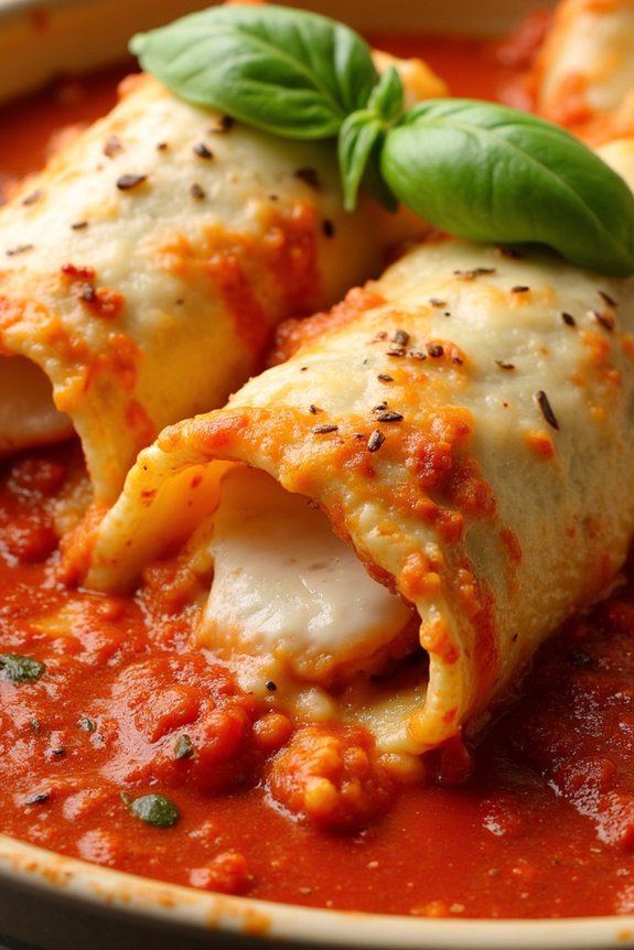 spicy baked manicotti delight