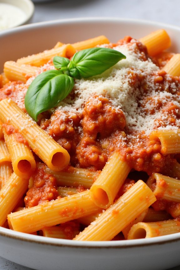 spicy creamy vodka pasta