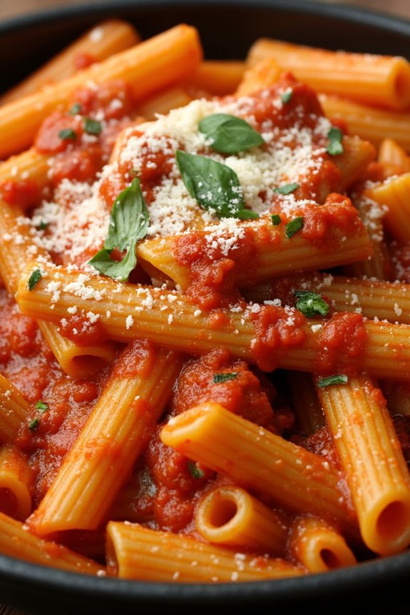 spicy quick pasta dish