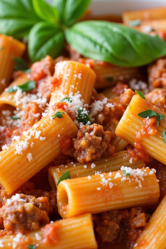 spicy sausage rigatoni recipe