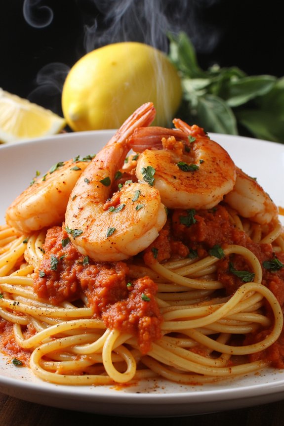 spicy shrimp pasta delight