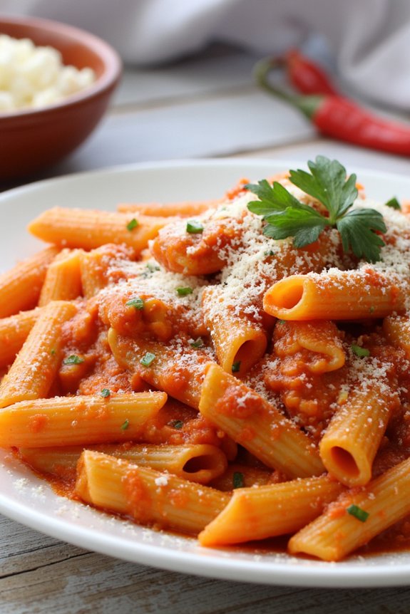 spicy tomato pasta delight