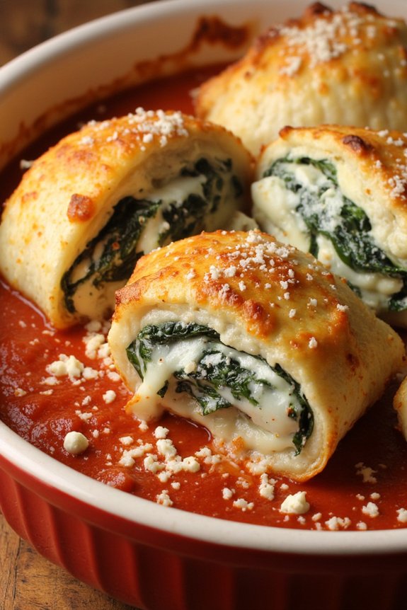 spinach feta pasta delight