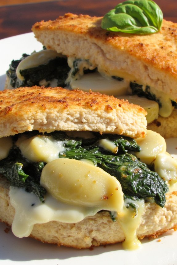 stuffed chicken with artichokes