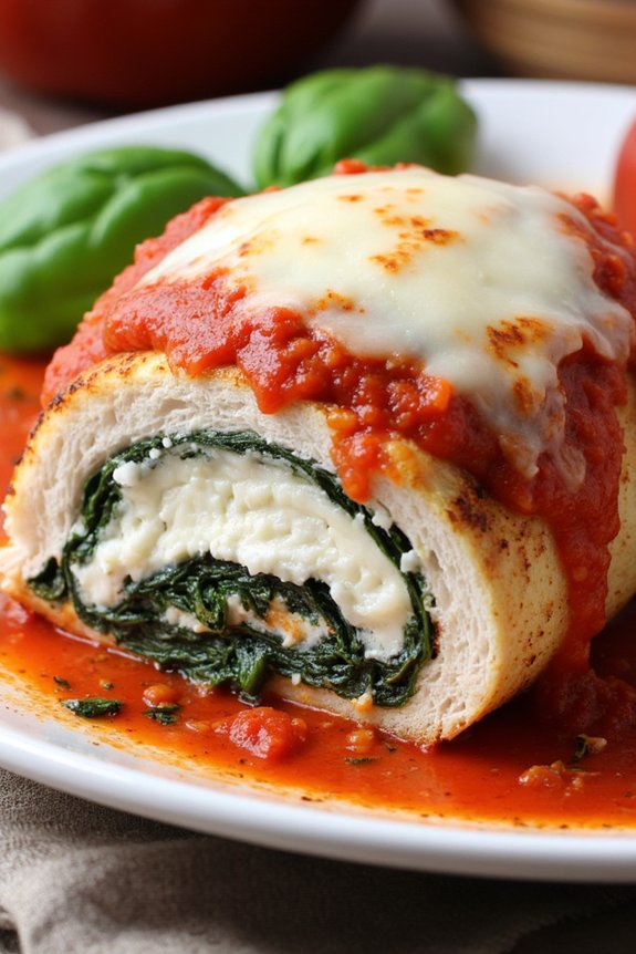 stuffed chicken with ricotta